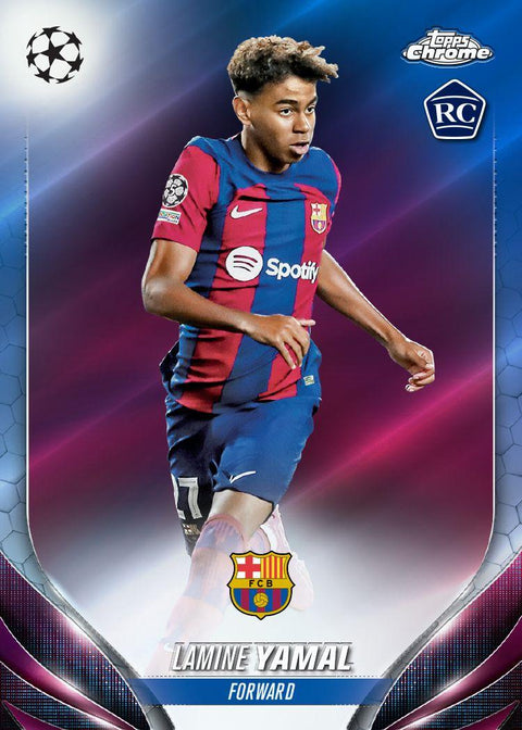 2023/24 Topps Chrome UEFA Club Competitions Soccer 7-Pack Blaster