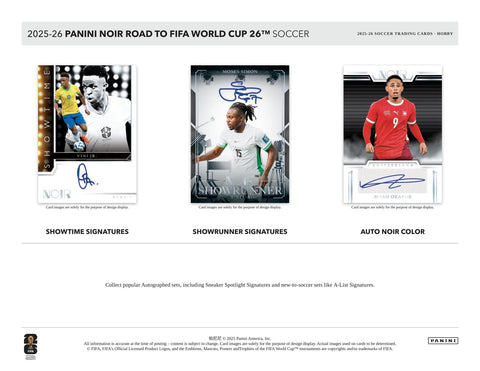 2025/26 Panini Noir Road to FIFA World Cup Soccer Hobby International