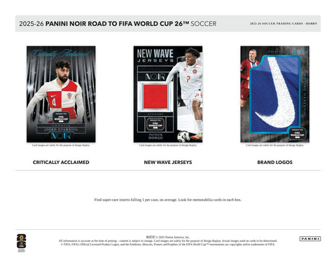 2025/26 Panini Noir Road to FIFA World Cup Soccer Hobby International