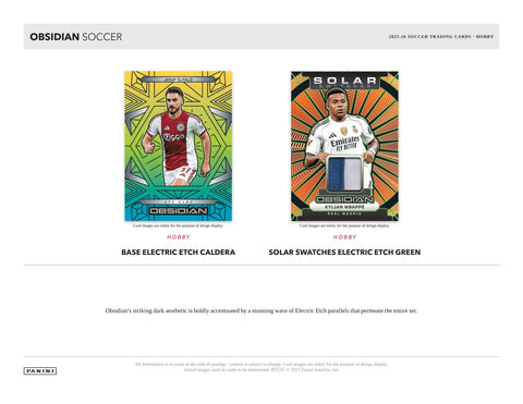 2025/26 Panini Obsidian Soccer Hobby