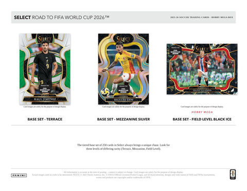 2025/26 Panini Select Road to FIFA World Cup Soccer Mega Hobby