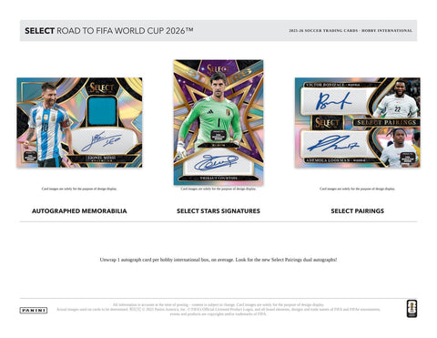 2025/26 Panini Select Road to FIFA World Cup Soccer Hobby International