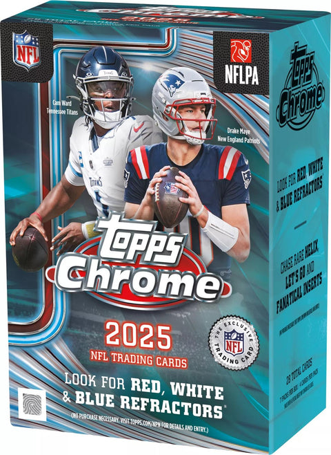 2025 Topps Chrome Football Blaster