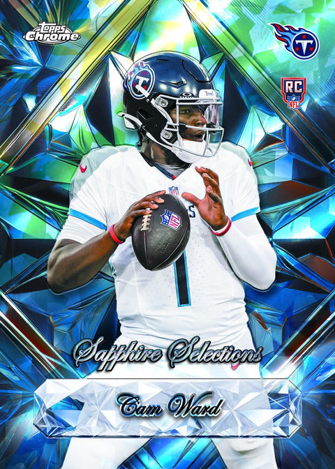 2025 Topps Chrome Football Sapphire Edition