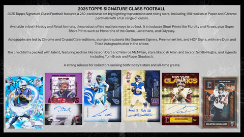 2025 Topps Signature Class Football Blaster