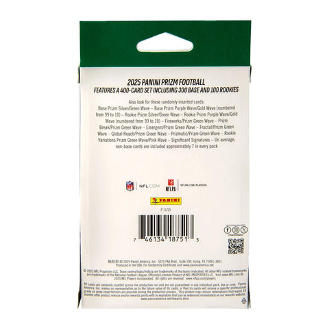 2025 Panini Prizm Football Hanger Box