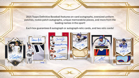 2025 Topps Definitive Collection Baseball Hobby
