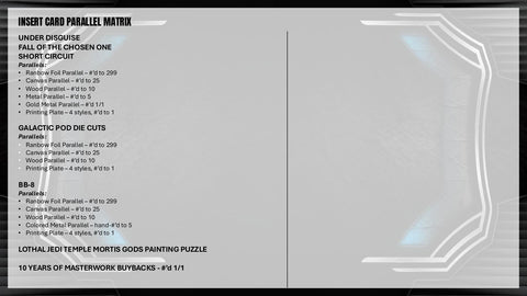2025 Topps Star Wars Masterwork Hobby