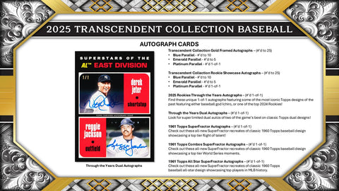 2025 Topps Transcendent Collection Baseball Hobby Case