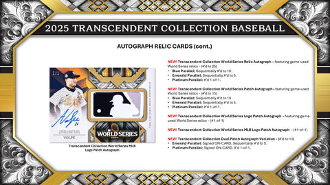 2025 Topps Transcendent Collection Baseball Hobby Case