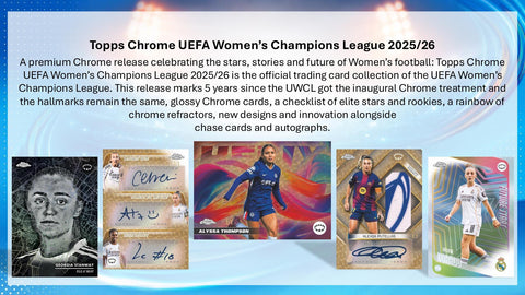2025/26 Topps Chrome Women's UEFA Champions League Soccer Hobby