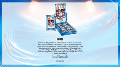 2025/26 Topps Chrome Women's UEFA Champions League Soccer Hobby