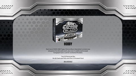 2025/26 Topps Chrome Black Basketball Hobby (Presell)