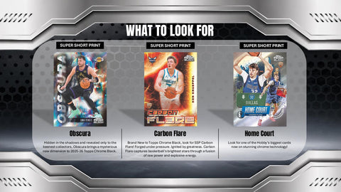 2025/26 Topps Chrome Black Basketball Hobby (Presell)