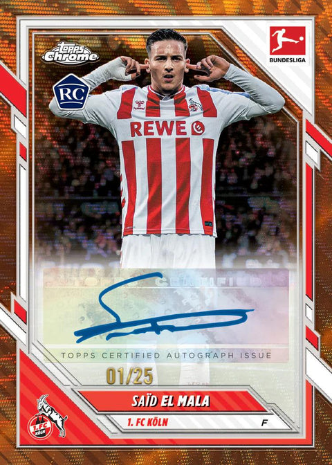 2025/26 Topps Chrome Bundesliga Soccer 7-Pack Blaster
