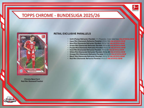 2025/26 Topps Chrome Bundesliga Soccer 7-Pack Blaster