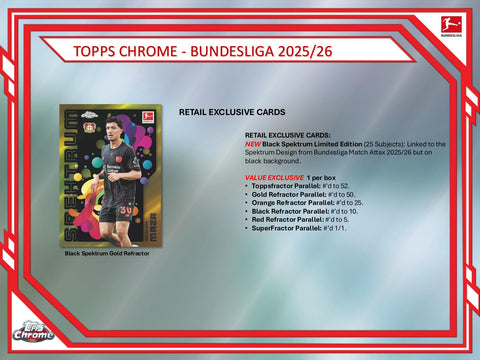2025/26 Topps Chrome Bundesliga Soccer 7-Pack Blaster