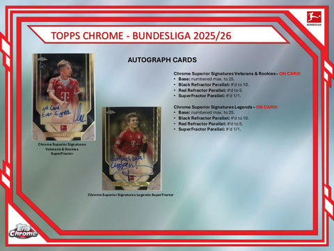 2025/26 Topps Chrome Bundesliga Soccer 7-Pack Blaster