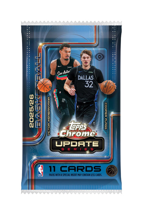 2025/26 Topps Chrome Update Series Basketball Hobby Jumbo