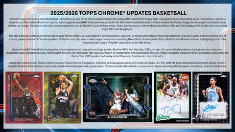 2025/26 Topps Chrome Update Series Basketball Hobby (Presell)