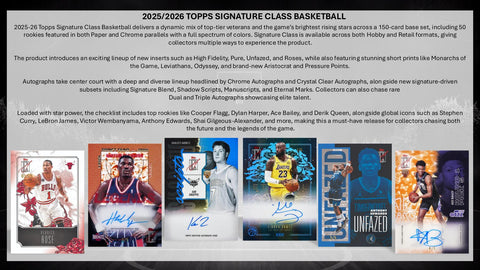 2025/26 Topps Signature Class Basketball Hobby