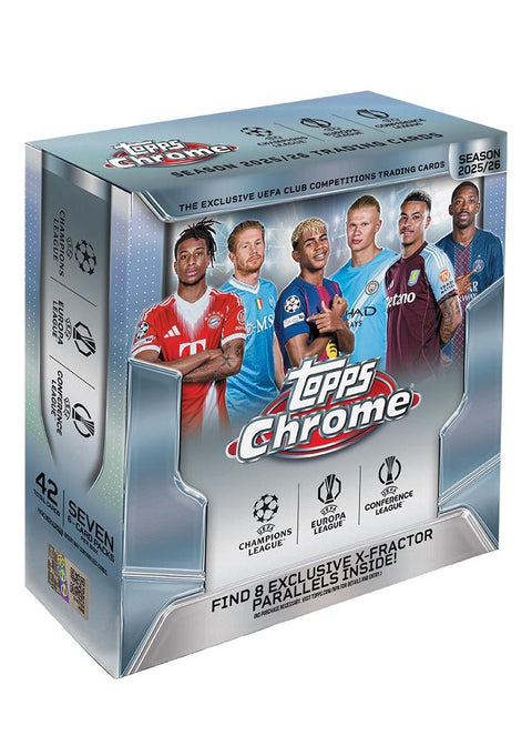 2025/26 Topps Chrome UEFA Club Competitions Soccer Mega