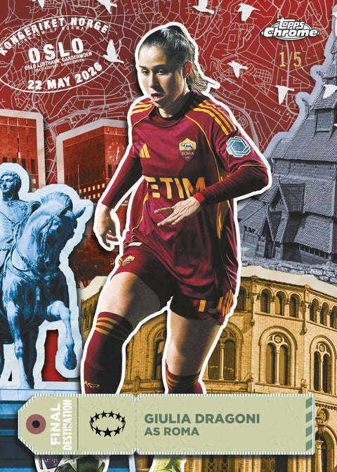 2025/26 Topps Chrome Women's UEFA Champions League Soccer Hobby