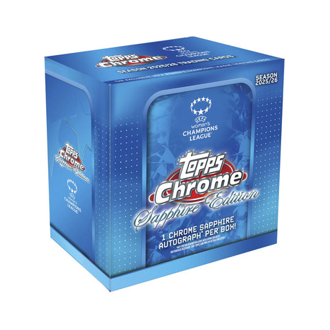 2025/26 Topps Chrome Women's UEFA Champions League Soccer Sapphire Edition