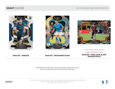 2025/26 Panini Select Serie A Soccer Hobby International