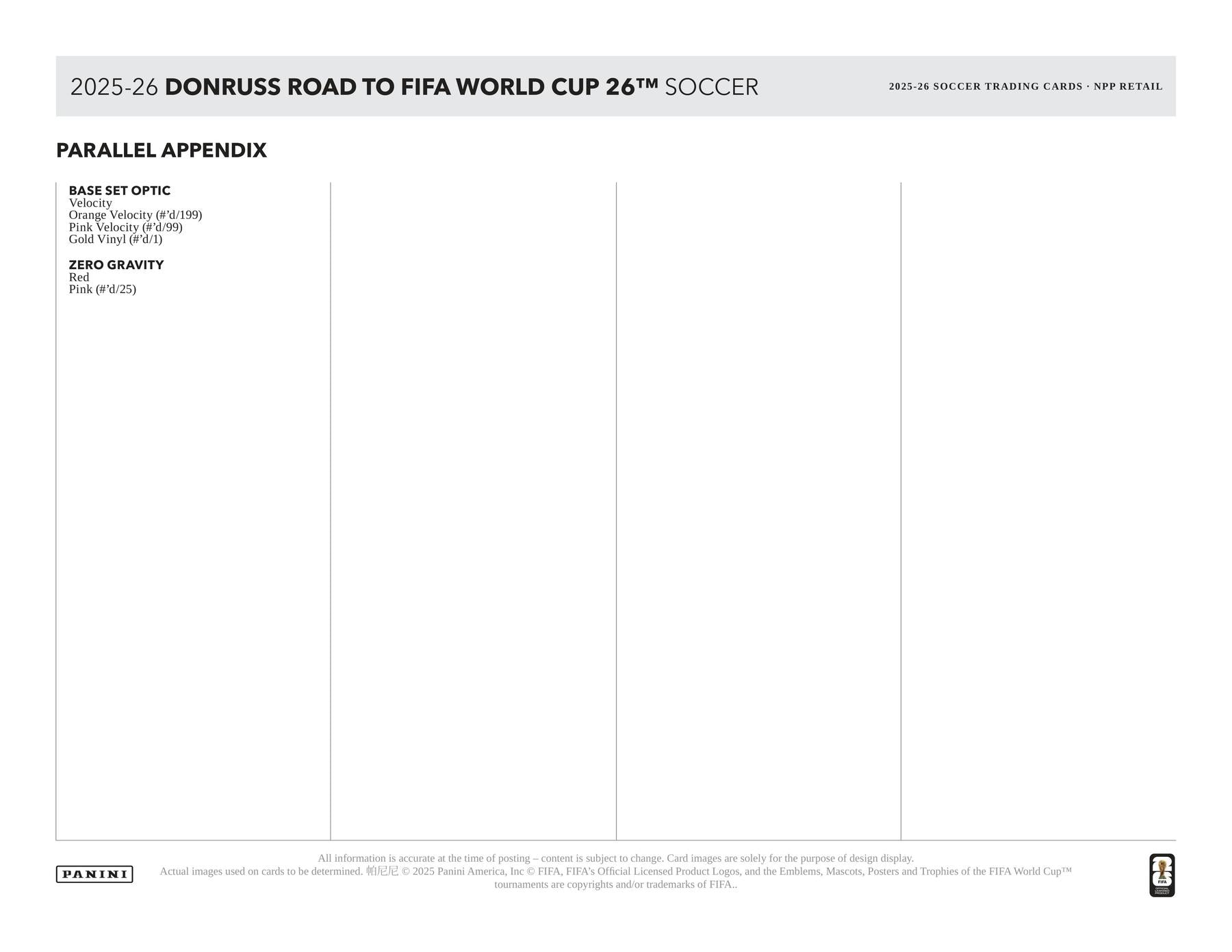 2025/26 Panini Donruss Road to FIFA World Cup Soccer Blaster