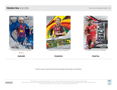 2025/26 Panini Prizm FIFA Soccer 24-Pack Retail Box