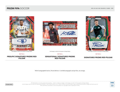 2025/26 Panini Prizm FIFA Soccer 6-Pack Blaster Box