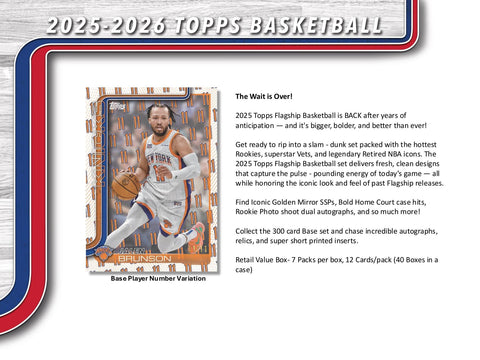 2025/26 Topps Basketball Fanatics Blaster