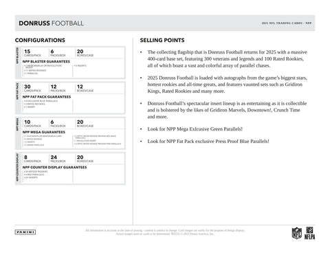 2025 Panini Donruss Football Retail 24-Pack