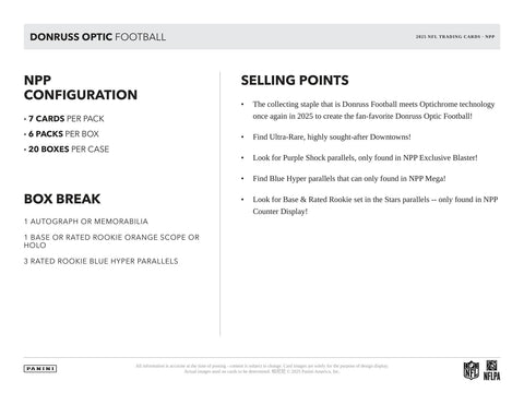 2025 Panini Donruss Optic Football Mega