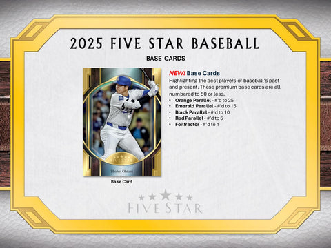 2025 Topps Five Star Baseball Hobby