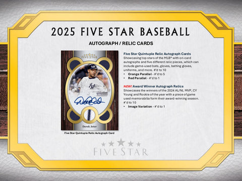 2025 Topps Five Star Baseball Hobby
