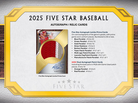 2025 Topps Five Star Baseball Hobby
