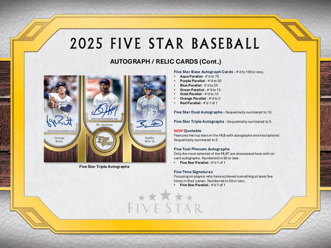 2025 Topps Five Star Baseball Hobby