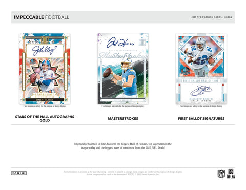 2025 Panini Impeccable Football Hobby