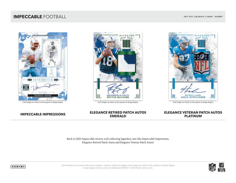 2025 Panini Impeccable Football Hobby