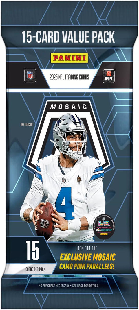 2025 Panini Mosaic Football Jumbo Value 12-Pack