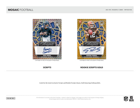 2025 Panini Mosaic Football Jumbo Value 12-Pack