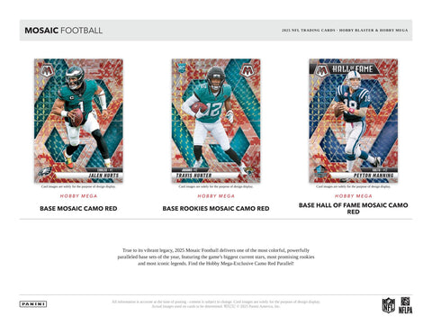 2025 Panini Mosaic Football Hobby Mega