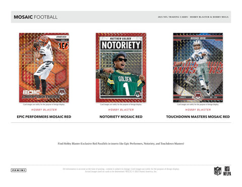 2025 Panini Mosaic Football Hobby Mega