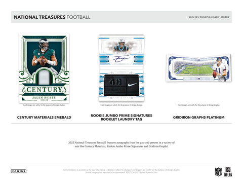 2025 Panini National Treasures Football Hobby