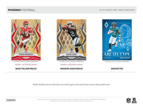 2025 Panini Phoenix Football Hobby International Mega