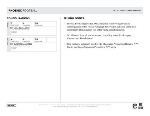 2025 Panini Phoenix Football 6-Pack Blaster