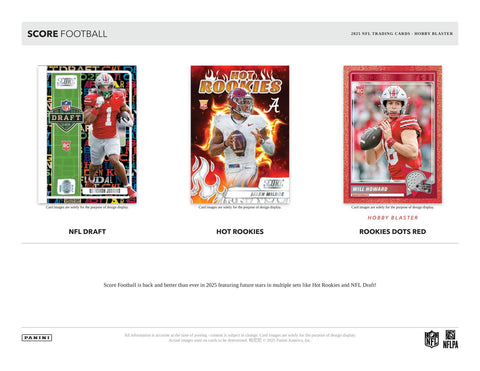 2025 Panini Score Football 6-Pack Hobby Blaster