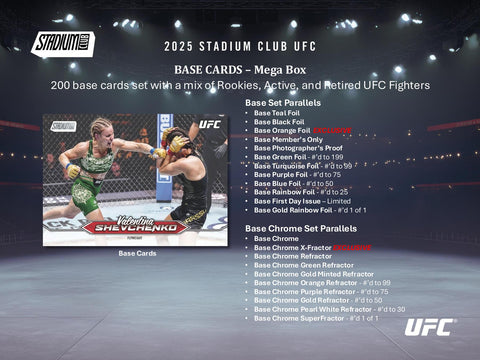 2025 Topps Stadium Club UFC Mega